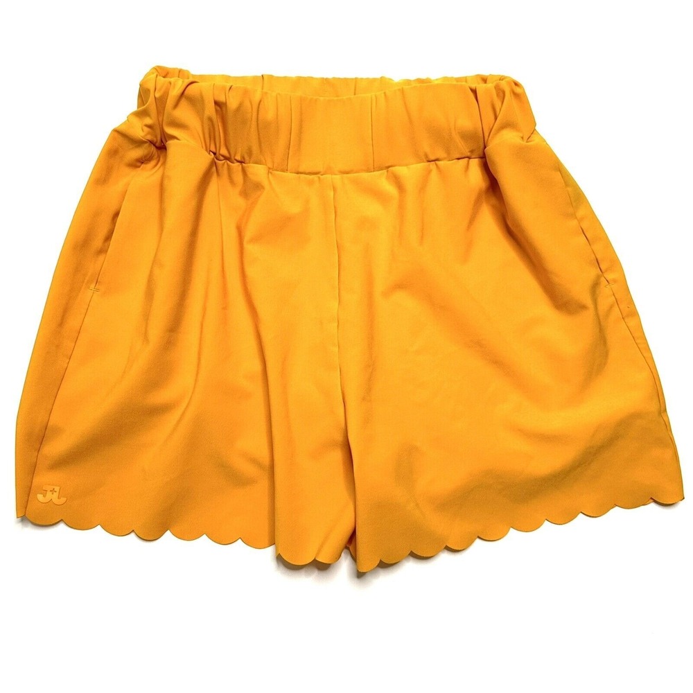 Jo + Jax Size XSA Adult Dance Tangerine Shorts yoga Jazz Yellow Scalloped Hem - Picture 3 of 12